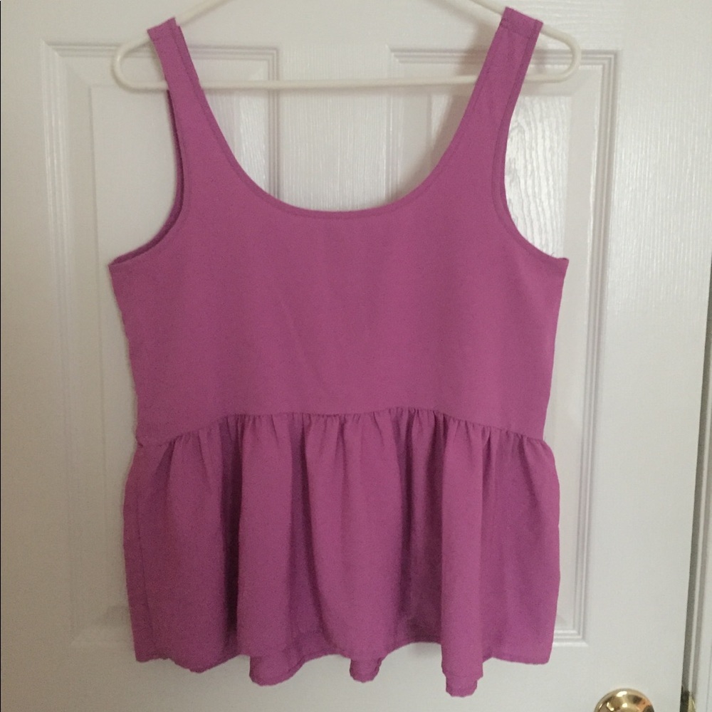 American Eagle Purple Babydoll Blouse